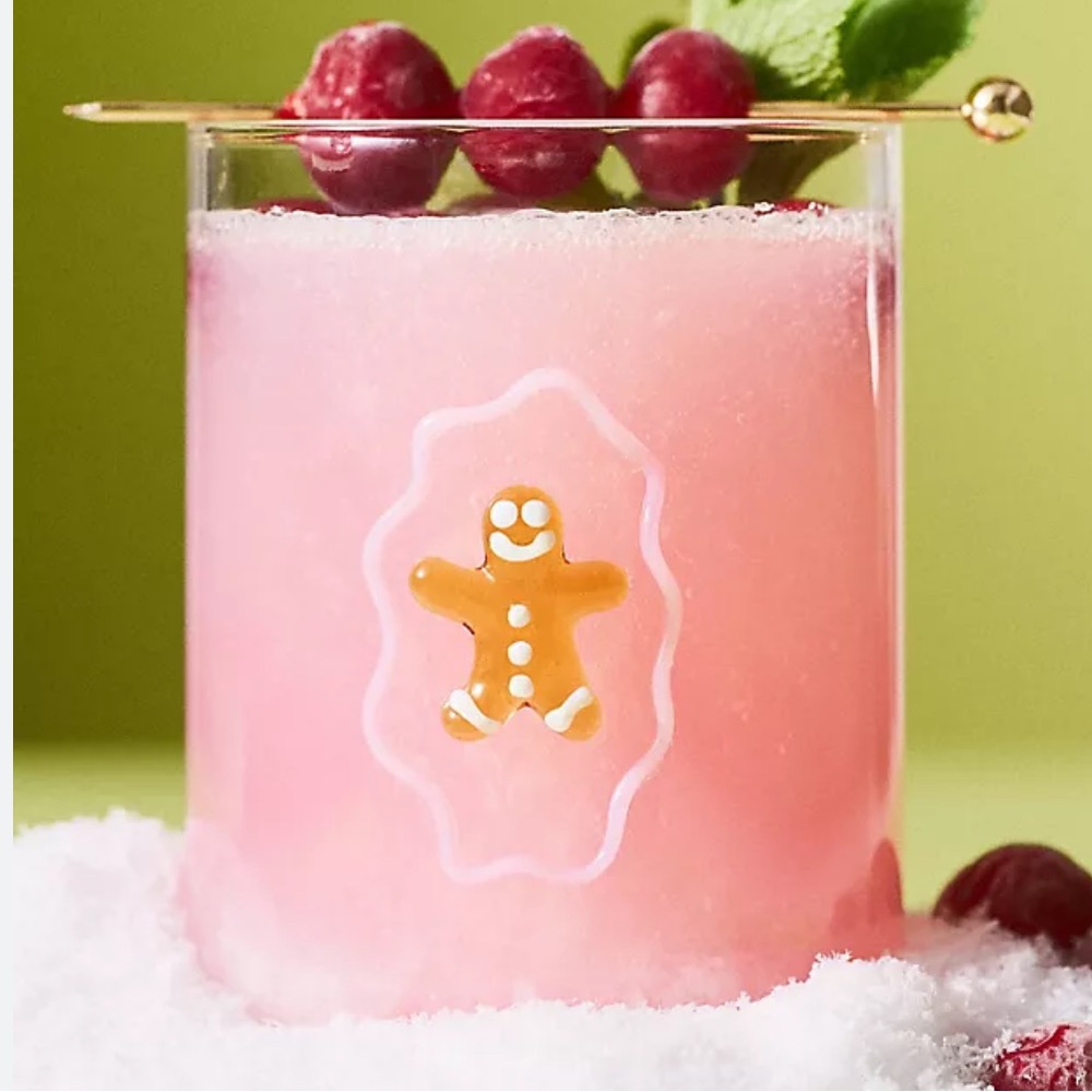 Anthropologie love notes holiday juice glass, NEW!
